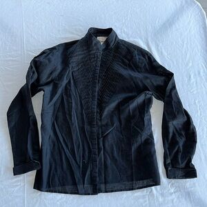 Jones New York Button Down Black Shirt - Size 10